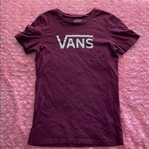Maroon vans T-shirt